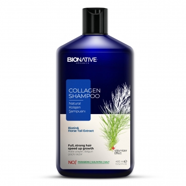 Collagen&Biotin Şampuan 400 ml At Kuyruğu Ekstresi, Kolajen Peptitler,  400 ml