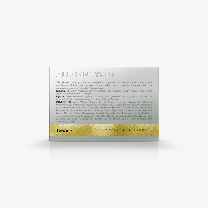 Anti Aging Cream 50 ml Yaşlanma Karşıtı, Sıkılaştırıcı Collagen, Hyaluronic Acid, Squalen